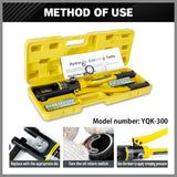 HORUSDY 12T Hydraulic Crimper Cable Lugs Wire Force Crimping Tool Kit 16-300MM