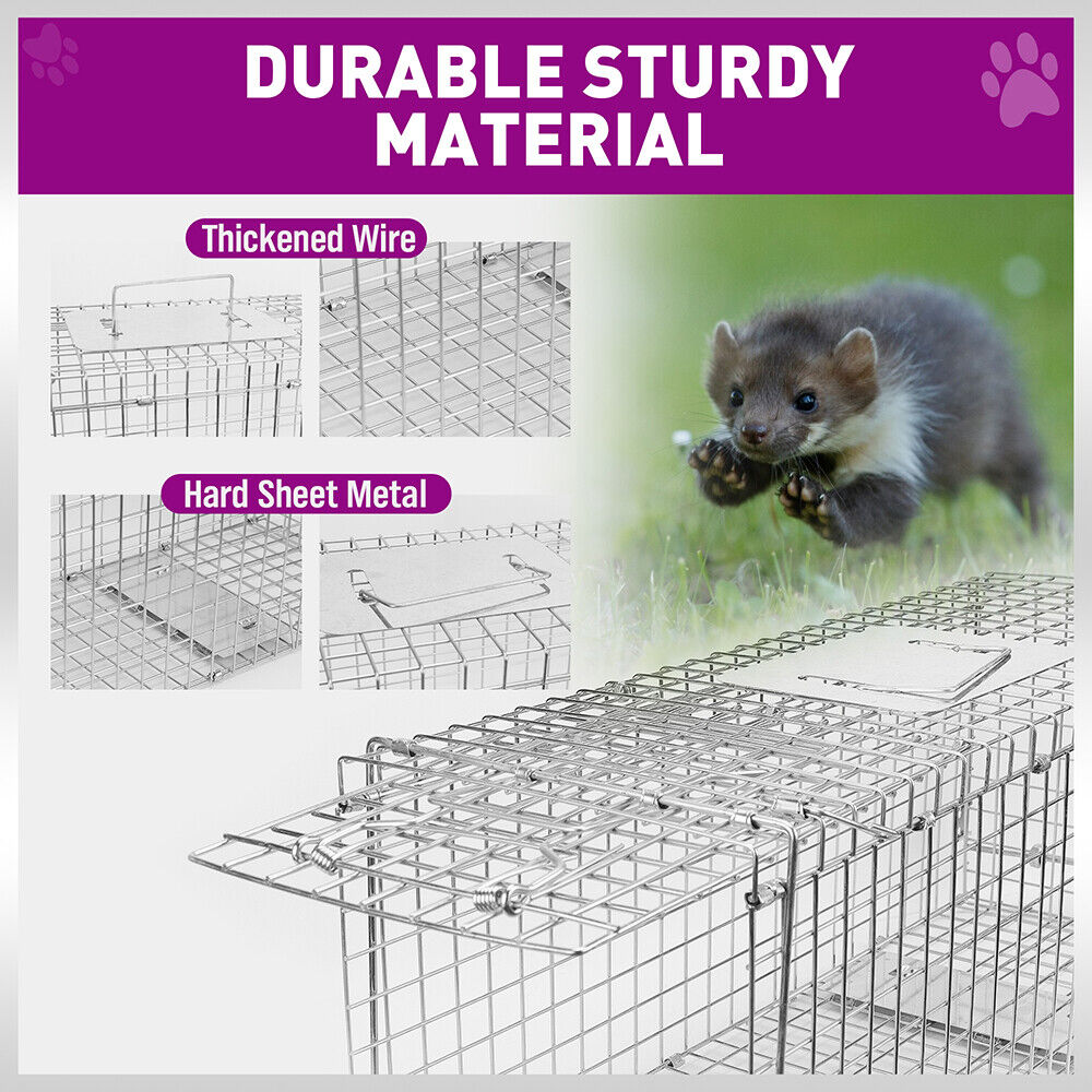 HORUSDY Humane Possum Feral Cage Cat Rabbit Bird Animal Trap Hare Fox Live Catch
