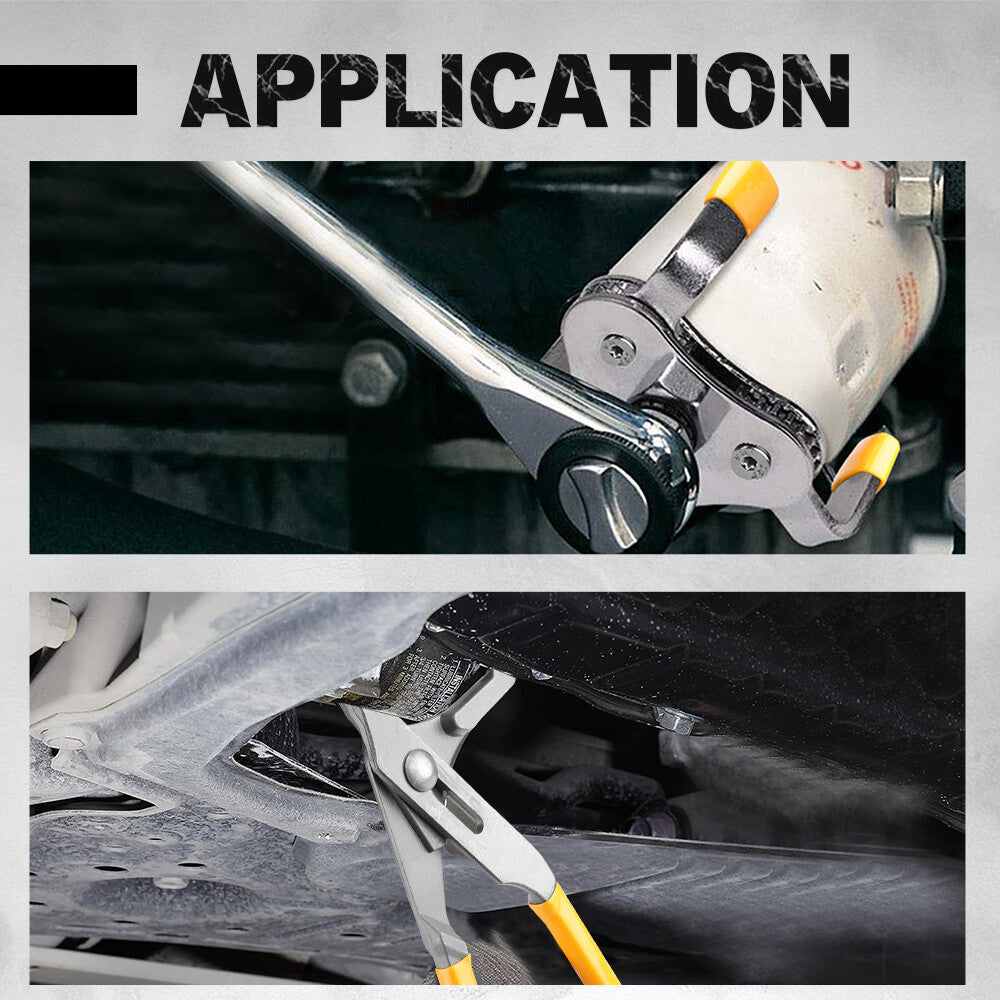 ELEAD 9-Piece Oil Filter Wrench Set - Anti-Corrosion, High Strength, Convenient Storage