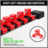 SWANLAKE 6Pcs Organizer Socket Holder 1/4" 3/8" 1/2" Socket Clip Rail Holder