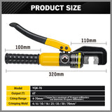 HORUSDY 6 Ton Hydraulic Crimper Battery Wire Cable Lug Terminal Crimping Tool