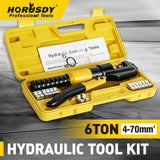 HORUSDY 6 Ton Hydraulic Crimper Battery Wire Cable Lug Terminal Crimping Tool