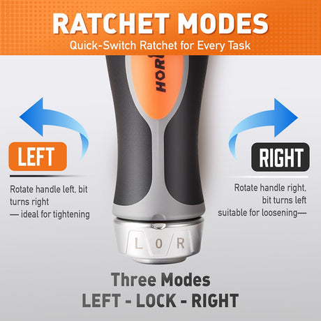 HORUSDY 60-Piece Magnetic Nut Driver Set with CR-V Steel and Storage Case