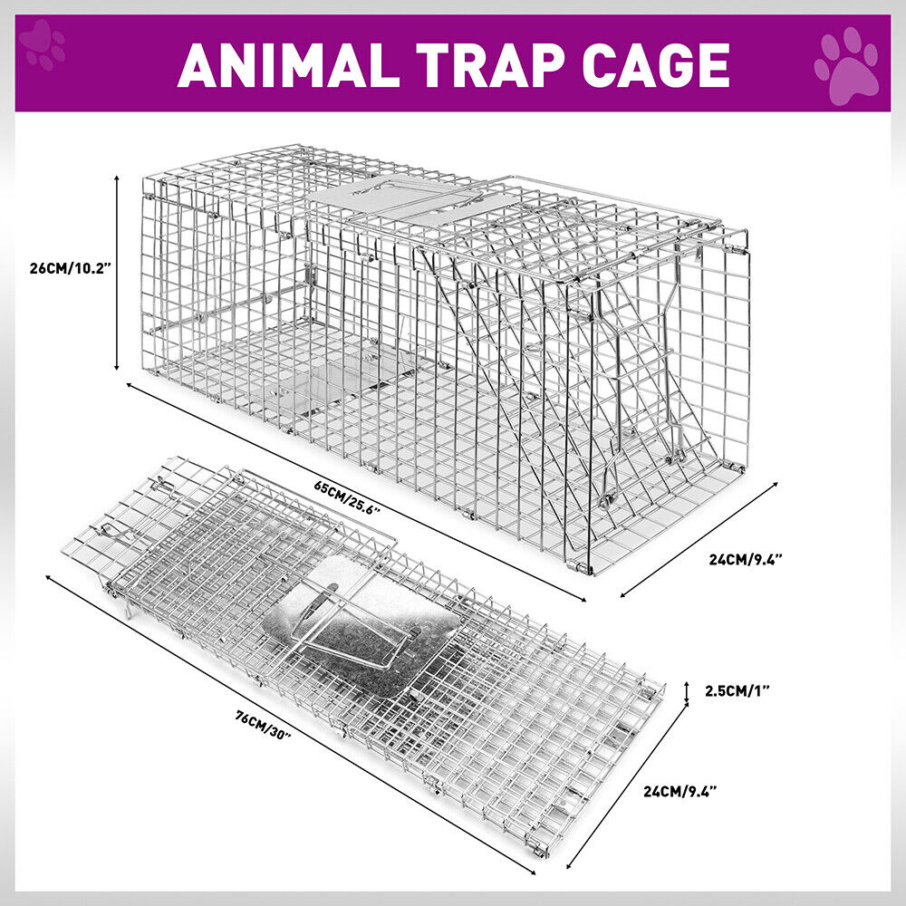 HORUSDY Humane Possum Feral Cage Cat Rabbit Bird Animal Trap Hare Fox Live Catch