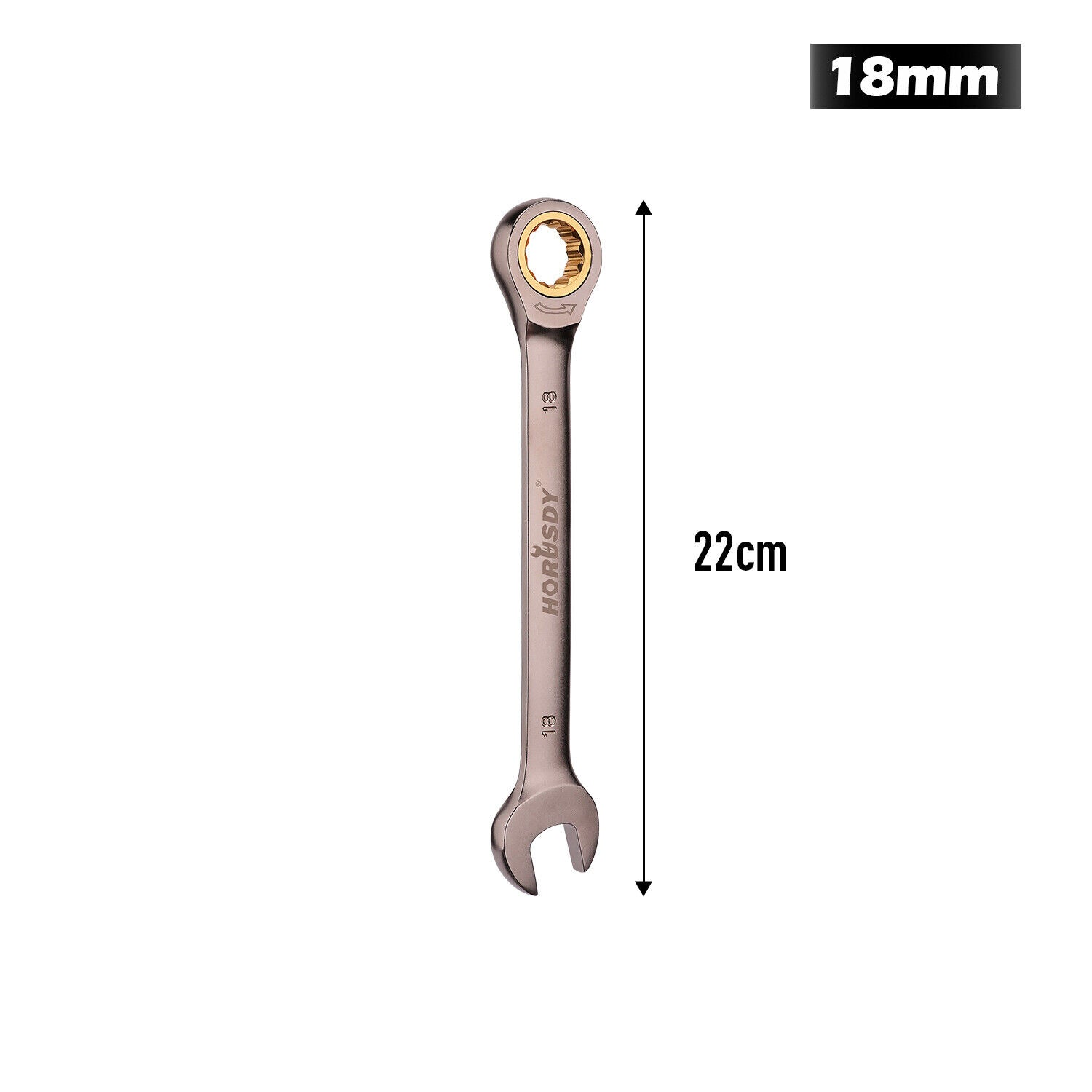 HORUSDY 6-32MM Ratchet Spanner Nickel Plating Ratcheting Spanners Metric Wrench