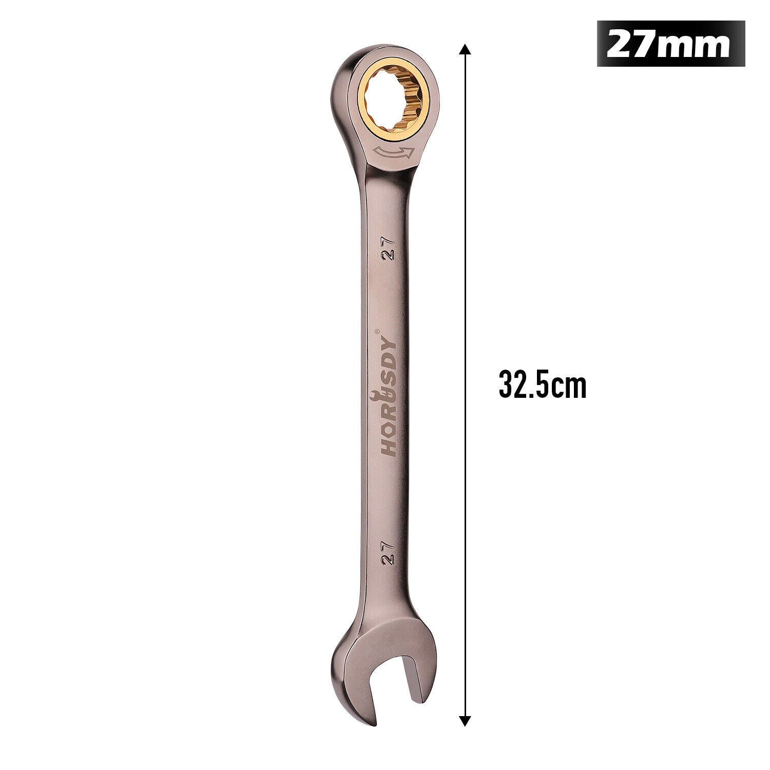 HORUSDY 6-32MM Ratchet Spanner Nickel Plating Ratcheting Spanners Metric Wrench