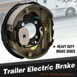 10 Inch Trailer Electric Brake, Heavy Duty Braking System for Trailers by HORUSDY