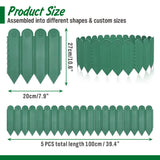 3 Color Garden Lawn Edging Plant Border 20/27cm Outdoor Tree Fence Yard Flower