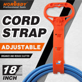 HORUSDY 18-Inch Adjustable Heavy Duty Cord Organizer Strap for Hoses, Ropes & Cables