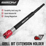 CRILL Professional Magnetic Bit Holder with Quick-Release Design and Durable CR-V Steel