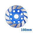 High-Durability Diamond Coated Grinding Cup Wheel - 125mm and 100mm, Ideal for Masonry, Marble, Tile, Concrete, Granite, Ceramic
