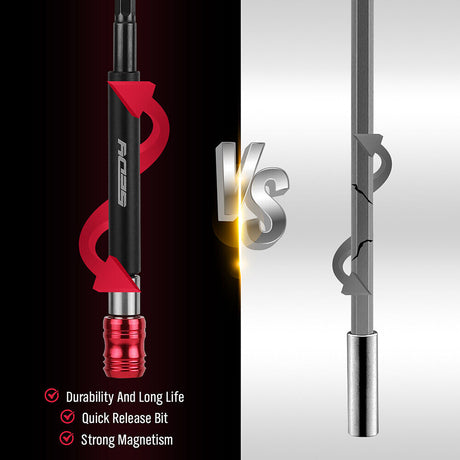 CRILL Professional Magnetic Bit Holder with Quick-Release Design and Durable CR-V Steel