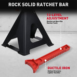 Horusdy 6-Ton car jack stand with double safety locking system, heavy-duty vehicle support, adjustable height