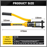 HORUSDY 12T Hydraulic Crimper Cable Lugs Wire Force Crimping Tool Kit 16-300MM