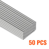 Pack of 50 Low Temperature 1.6mm Aluminum Welding Cored Wires - Perfect for Various Welding Applications, Including Electric and Food Industry