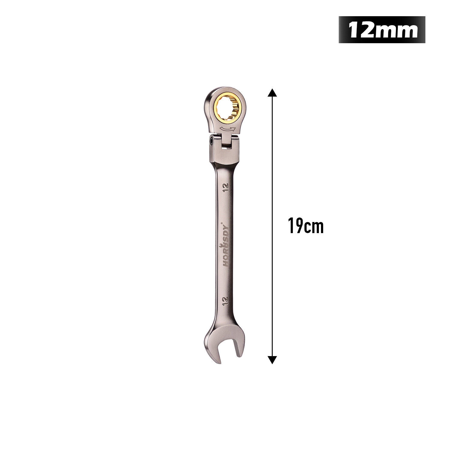 HORUSDY 6-32MM Ratchet Spanner Set with Flexible Head for Versatile Use