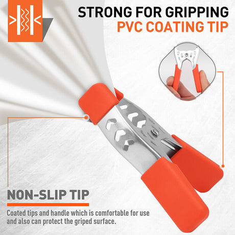 SPACK Heavy Duty 4-Inch Spring Clamp with Steel Spring and Non-Slip PVC Coated Handle