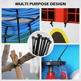 31-piece heavy duty bungee cord set with color-coded cords, plastic coated steel hooks, tarp clips, cable ties, and mini ball ties for versatile outdoor use