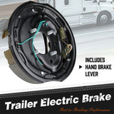 10 Inch Trailer Electric Brake, Heavy Duty Braking System for Trailers by HORUSDY