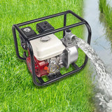 Gasoline water pump with 5.5HP engine, 30m³/h flow rate, 2-inch outlet, ideal for irrigation and high-efficiency water transfer
