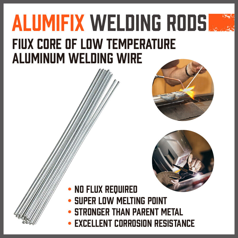 Pack of 50 Low Temperature 1.6mm Aluminum Welding Cored Wires - Perfect for Various Welding Applications, Including Electric and Food Industry