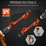 HORUSDY 18Pc Magnetic Nut Driver Set SAE Metric Nut Driver Set Impact Drill Tool