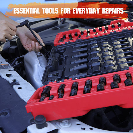 SEDY 39-Piece Torx & Hex Bit Master Impact Socket Set with S2 Alloy Steel for Automotive and Machine Repair