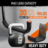 Rust-resistant garage storage hooks with rubber tips for tools, bikes & gear - HORUSDY Professional Tools Australia