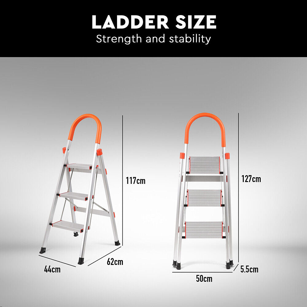 Folding Step Ladder with Non-Slip Steps