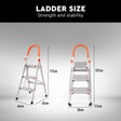 Folding Step Ladder with Non-Slip Steps