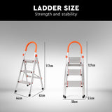 Folding Step Ladder with Non-Slip Steps