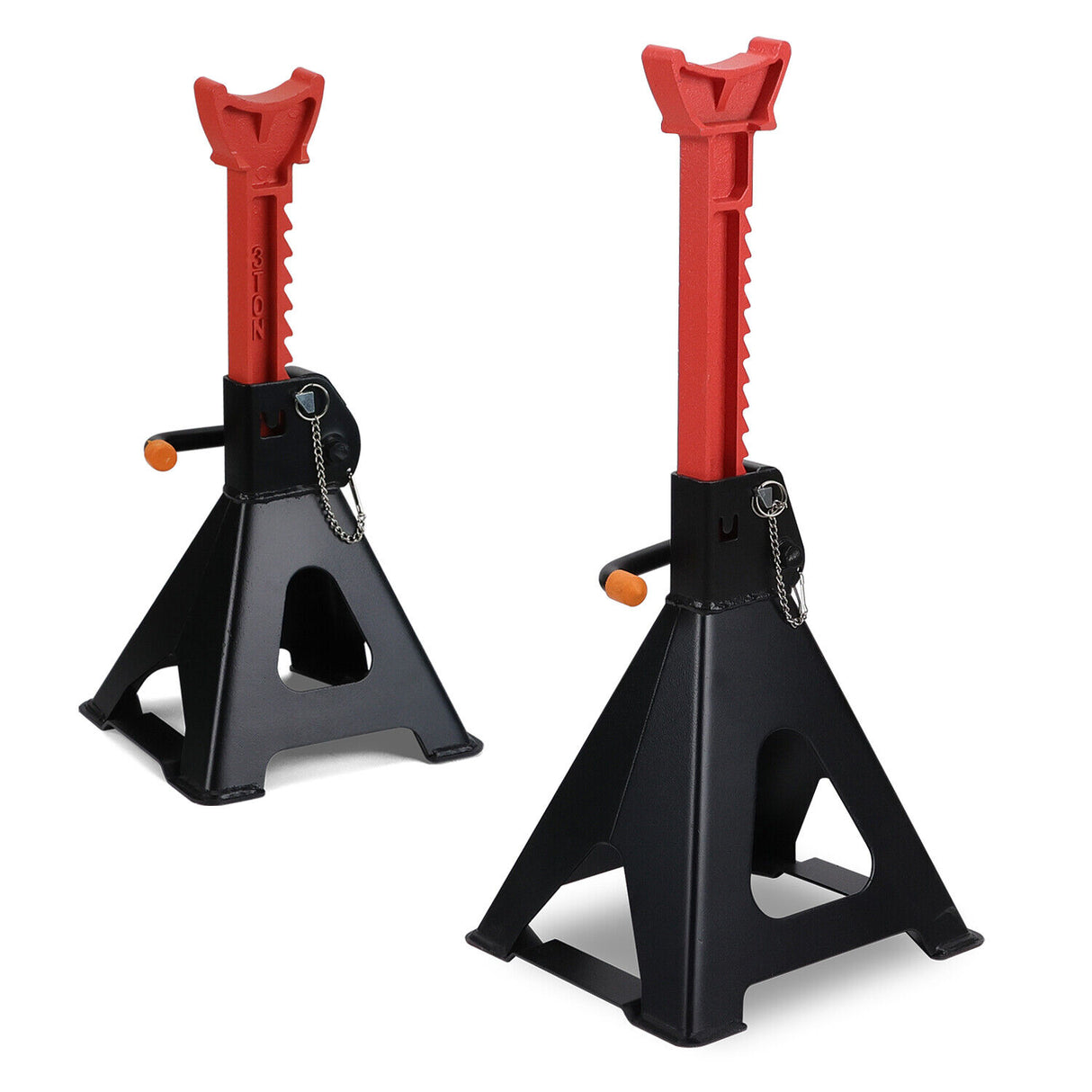 Horusdy 3-Ton car jack stand with double safety locking system, adjustable height, heavy-duty vehicle support
