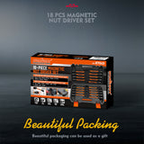 HORUSDY 18Pc Magnetic Nut Driver Set SAE Metric Nut Driver Set Impact Drill Tool