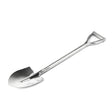 Durable stainless steel shovel for digging and gardening, with a comfortable handle and efficient digging capability, ideal for outdoor and landscaping tasks