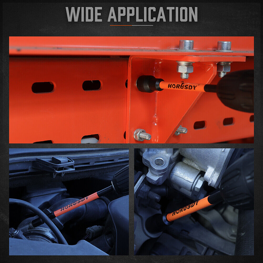 HORUSDY 18Pc Magnetic Nut Driver Set SAE Metric Nut Driver Set Impact Drill Tool