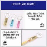 300Pc Heat Shrink Wire Crimp Connector Wire Cable Terminals Ring Fork Spade Butt