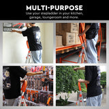 HORUSDY MultiPurpose Aluminium Folding Step Ladder | 3/4/5/6 Steps | Portable for Household Use