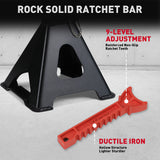 Horusdy 3-Ton car jack stand with double safety locking system, adjustable height, heavy-duty vehicle support