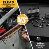 ELEAD 38-piece magnetic screwdriver bit set with storage rail and S2 steel bits