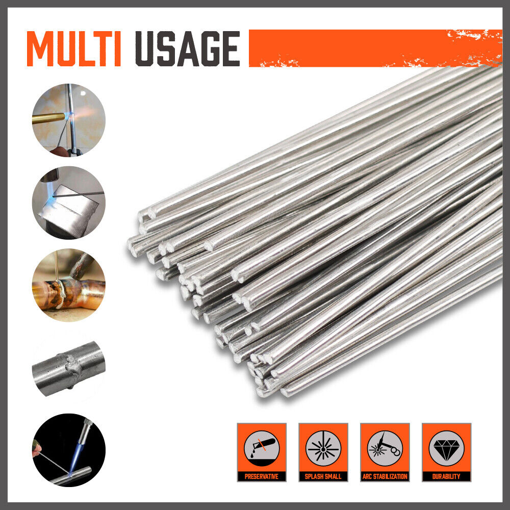 Pack of 50 Low Temperature 1.6mm Aluminum Welding Cored Wires - Perfect for Various Welding Applications, Including Electric and Food Industry