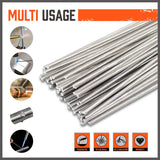 Pack of 50 Low Temperature 1.6mm Aluminum Welding Cored Wires - Perfect for Various Welding Applications, Including Electric and Food Industry