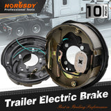 10 Inch Trailer Electric Brake, Heavy Duty Braking System for Trailers by HORUSDY