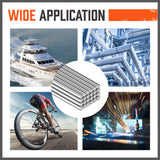 Pack of 50 Low Temperature 1.6mm Aluminum Welding Cored Wires - Perfect for Various Welding Applications, Including Electric and Food Industry