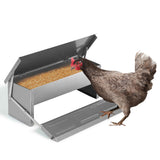 VaKa Automatic Chicken Feeder with a capacity of 5/10KG, featuring a self-opening, weight-operated lid to keep feed secure and fresh