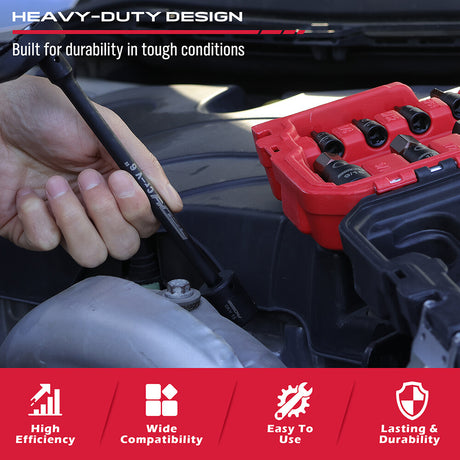 SEDY 39-Piece Torx & Hex Bit Master Impact Socket Set with S2 Alloy Steel for Automotive and Machine Repair