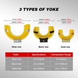 Professional coil spring compressor kit with heavy-duty components for automotive suspension repair