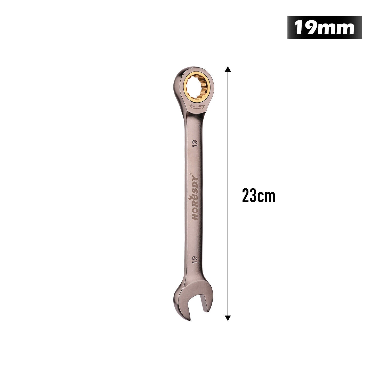 HORUSDY 6-32MM Ratchet Spanner Nickel Plating Ratcheting Spanners Metric Wrench