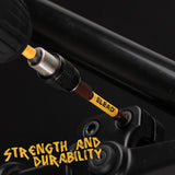 ELEAD 21-piece hex bit set with magnetic tips, made from durable S2 alloy steel for impact resistance and precision in heavy-duty applications.