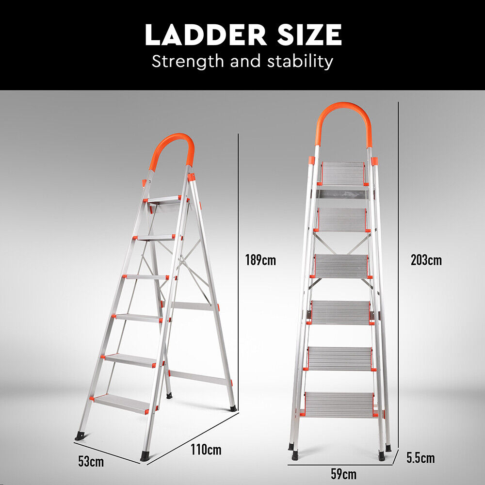 Folding Step Ladder with Non-Slip Steps