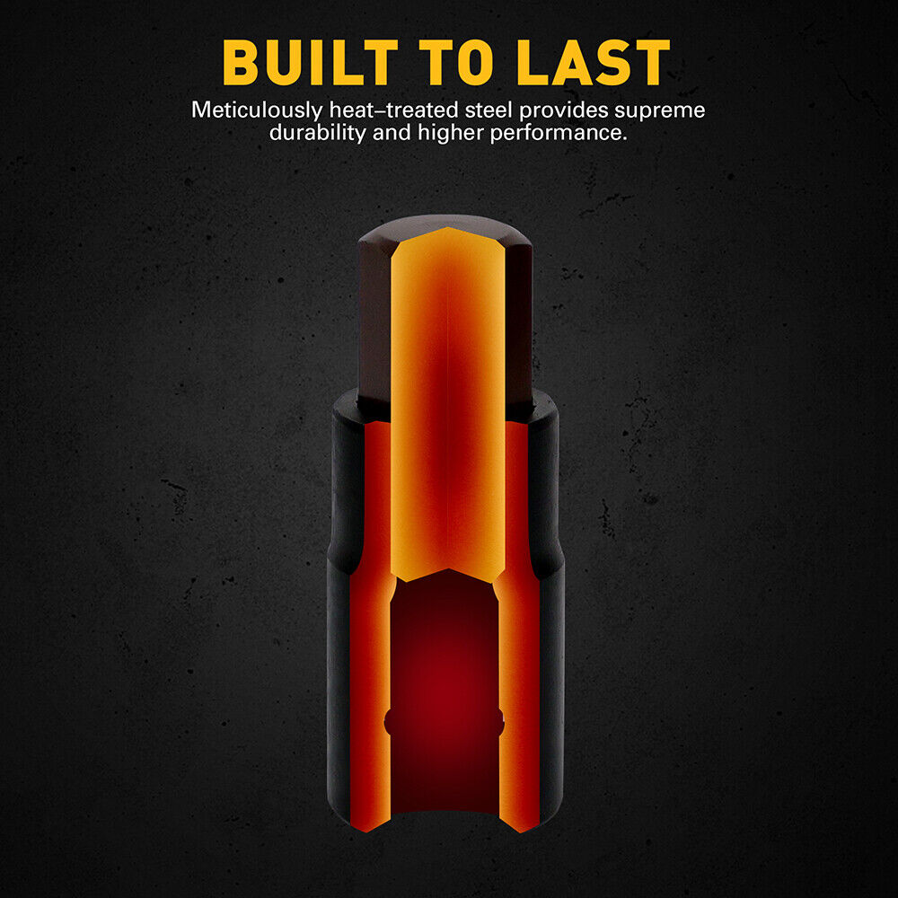 ELEAD 16-piece hex bit socket set with S2 alloy steel bits and CR-V steel sockets, perfect for automotive and industrial tasks.